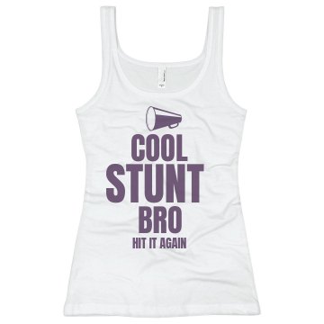 Cool Stunt Bro Tank Junior Fit Basic Bella 2x1 Rib Tank Top
