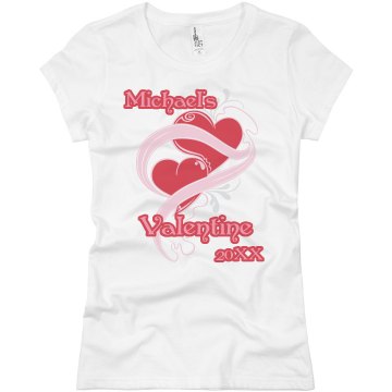 Michael's Valentine Junior Fit Basic Bella Favorite Tee