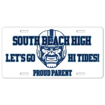 Proud Football Parent Tag License Plate
