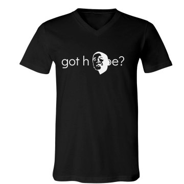 Got Hope? Obama Unisex Canvas V-Neck Jersey Tee