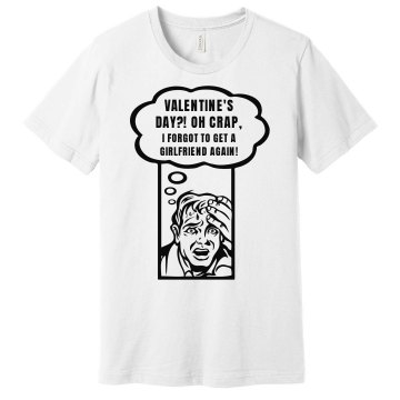 Valentine's Day?! Unisex Gildan Heavy Cotton Crew Neck Tee