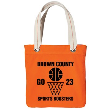 Basketball Boosters Bag Port Authority Color Canvas Tote