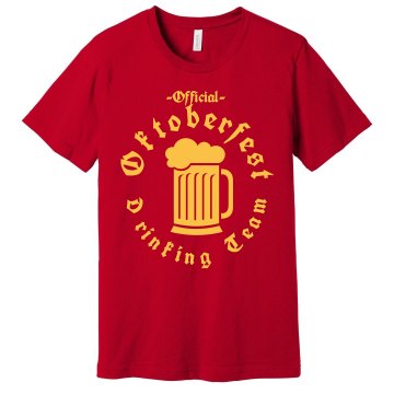 Oktoberfest Drinking Team Unisex Gildan Heavy Cotton Crew Neck Tee