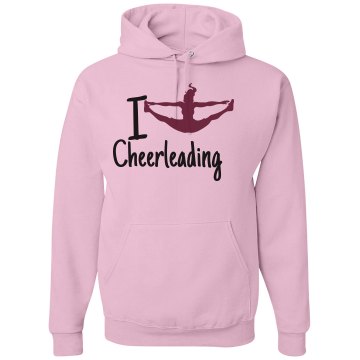 I Love Cheerleading Unisex Gildan Heavy Blend Hoodie
