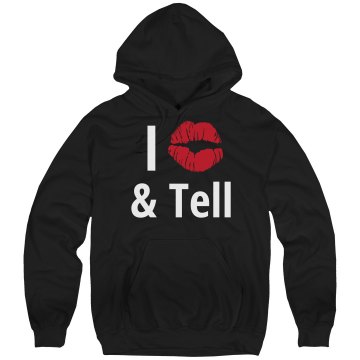 I Kiss & Tell Unisex Gildan Heavy Blend Hoodie