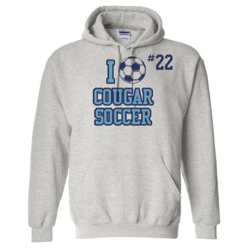 I Play Soccer Unisex Gildan Heavy Blend Hoodie