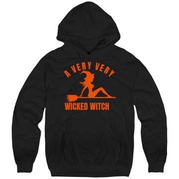 Very Wicked Witch Unisex Hanes Ultimate Cotton Heavyweight Hoodie