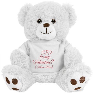 Be My Valentine? Medium Plush Teddy Bear