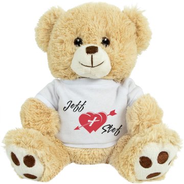 Jeff & Stef Medium Plush Teddy Bear