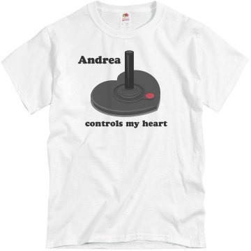 Andrea Controls Me Unisex Basic Gildan Heavy Cotton Crew Neck Tee