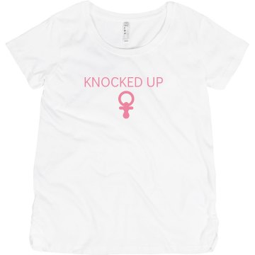 Knocked Up Junior Fit Bella Sheer Longer Length Rib V-Neck Tee 
