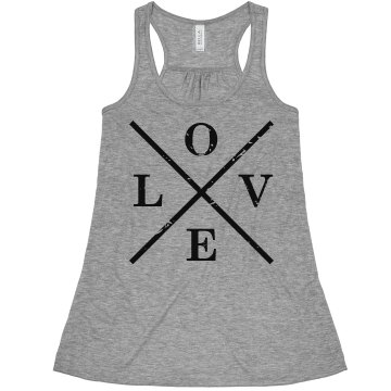 Distressed Love Misses Bella Flowy Boxy Lightweight Crop Tank
