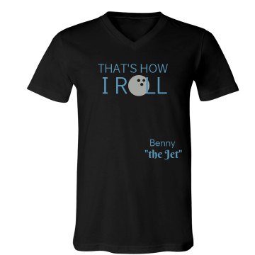 That's How Benny Rolls Unisex Canvas V-Neck Jersey Tee