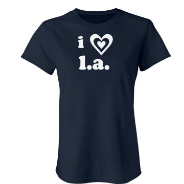 Love LA Junior Fit American Apparel Fine Jersey Tee