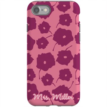 Mrs. Custom iPhone Case Rubber iPhone 4 & 4S Case Black