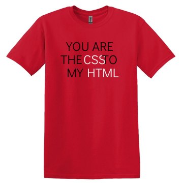 The CSS To My HTML Unisex Gildan Heavy Cotton Crew Neck Tee