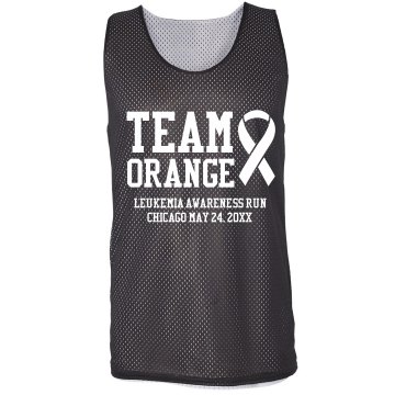 Team Orange Pinnie Badger Sport Mesh Reversible Tank