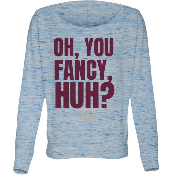 Oh You Fancy Huh Misses Bella Flowy Lightweight Relaxed Dolman Tee