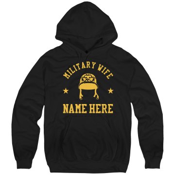 Army Wife w/ Back Junior Fit Bella Fleece Raglan Zip Hoodie