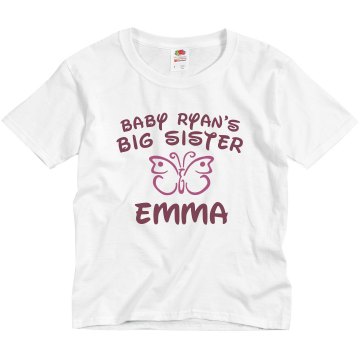 Big Sister Tee Youth Basic Gildan Ultra Cotton Crew Neck Tee