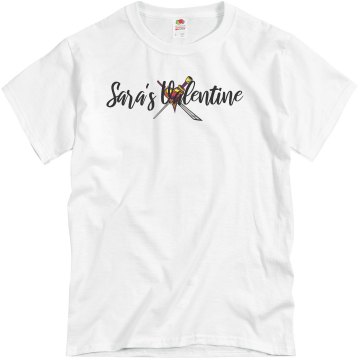 Sara's Valentine Unisex Basic Gildan Heavy Cotton Crew Neck Tee