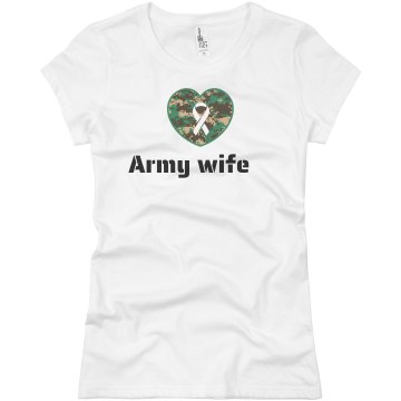 Army Wife Junior Fit Basic Bella Favorite Tee