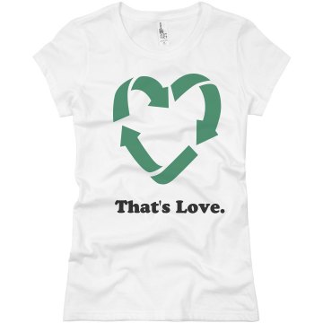 That's Love. Junior Fit Basic Bella Favorite Tee