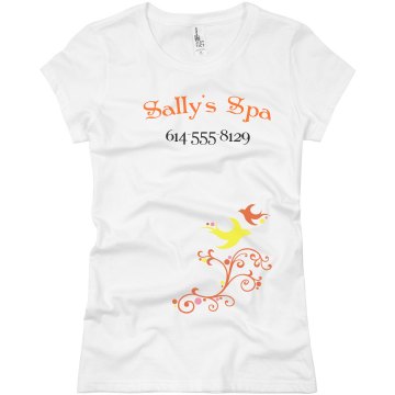 Sally's Spa Junior Fit Basic Bella Favorite Tee