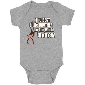 Little Brother Tee Infant Rabbit Skins Lap Shoulder Creeper