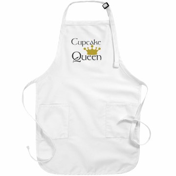 Cupcake Queen Apron Basic White Apron