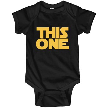 The Force Is Strong  Infant Rabbit Skins Lap Shoulder Creeper
