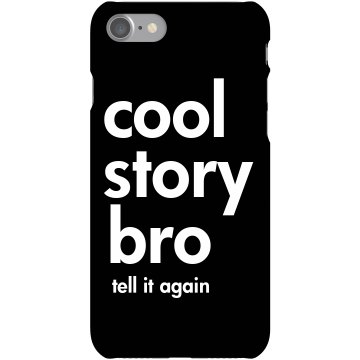 Cool Story Bro Call Again Plastic iPhone 5 Case Black