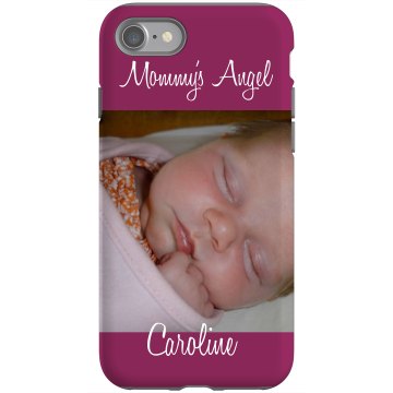 Mommy's Baby Angel Rubber iPhone 4 & 4S Case Black