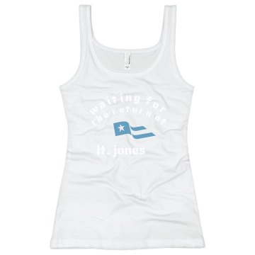Waiting for His Return Junior Fit Bella Longer Length 1x1 Rib Tank Top