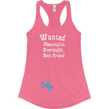 A Friend With Benefits Junior Fit Bella Sheer Longer Length Rib Racerback Tank Top