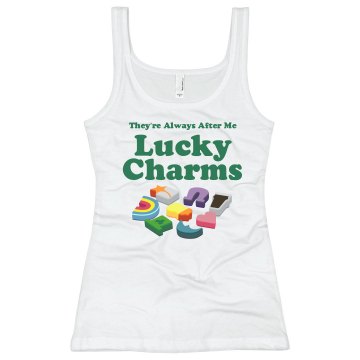 Lucky Charms Junior Fit Bella Sheer Longer Length Rib Tank Top