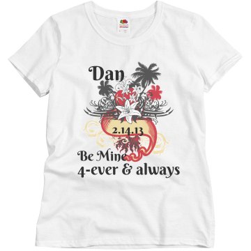 Be Mine Misses Relaxed Fit Basic Gildan Heavy Cotton Tee