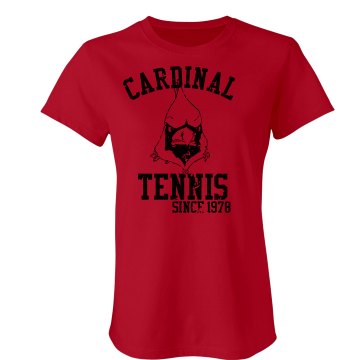 Cardinal Tennis Vintage T Junior Fit Bella Sheer Longer Length Rib Tee
