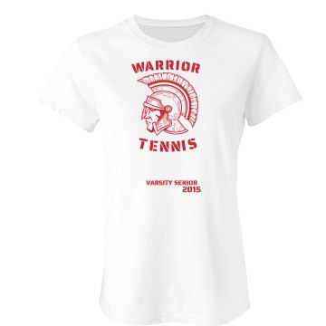 Warrior Tennis Senior Junior Fit Bella Sheer Longer Length Rib Tee