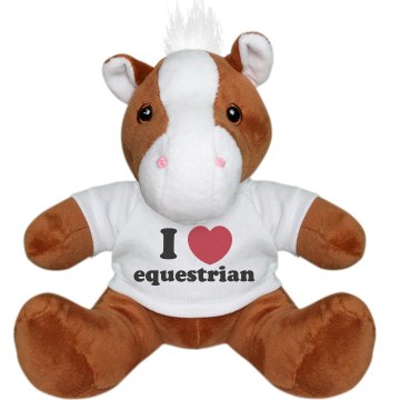 I Love Equestrian Pony Plush Pony