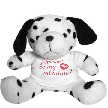 Be My Valentine Dog Plush Dalmatian Dog