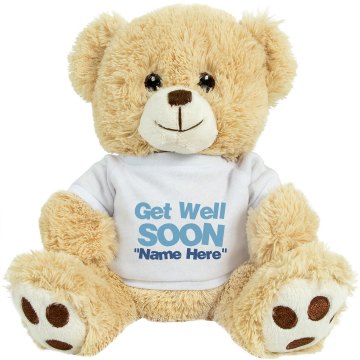 Get Well Soon Bear Medium Plush Teddy Bear