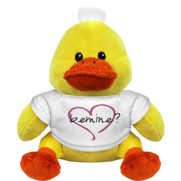 Be Mine Duckie Plush Duckie