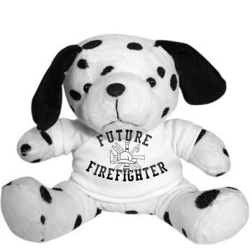 Future Firefighter Dog Plush Dalmatian Dog