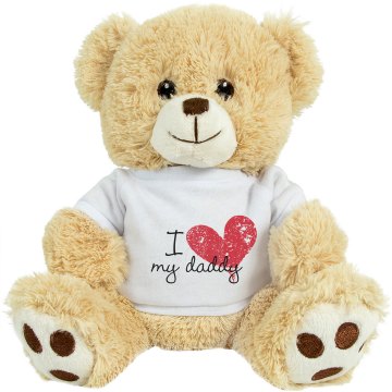 I Heart My Daddy Lion Plush Lion
