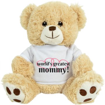World's Greatest Mom Pig Plush Pink Piggie