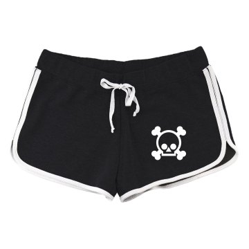 Skull Mesh Shorts Ladies Badger 5'' Inseam Pro Mesh Tricot Shorts
