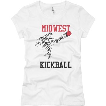 Midwest Kickball Junior Fit Basic Bella Favorite Tee