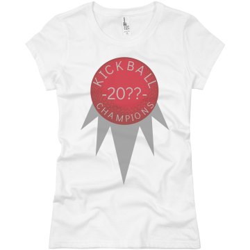 Kickball Champions Junior Fit Basic Bella Favorite Tee