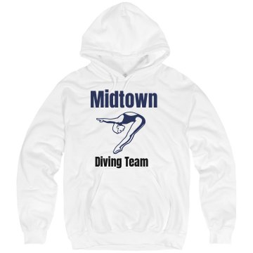 Midtown Dive Team Unisex Hanes Ultimate Cotton Heavyweight Hoodie
